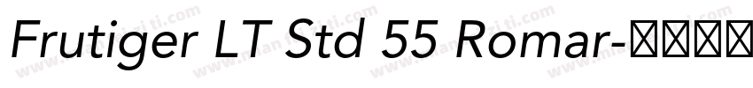 Frutiger LT Std 55 Romar字体转换